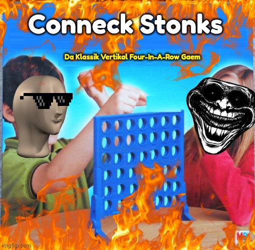 Help Me | Conneck Stonks; Da Klassik Vertikal Four-In-A-Row Gaem | image tagged in stonks,connect four,panik kalm panik | made w/ Imgflip meme maker