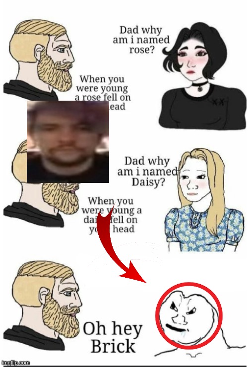 oh hey brick | image tagged in oh hey brick,name soundalikes,face lookalike,lookalike | made w/ Imgflip meme maker