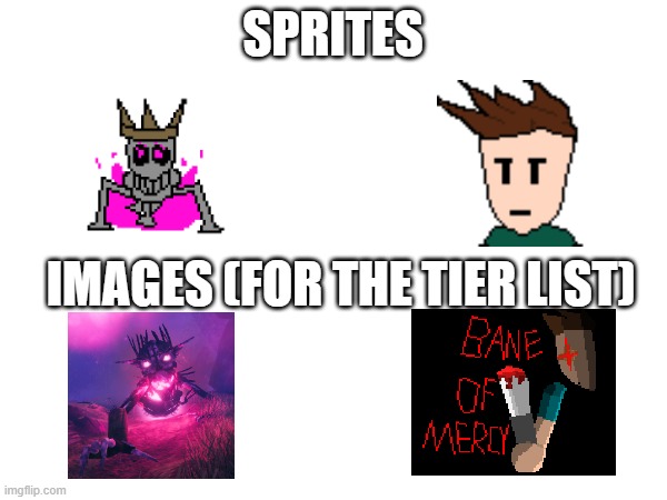SPRITES IMAGES (FOR THE TIER LIST) | made w/ Imgflip meme maker
