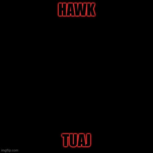 . | HAWK; TUAJ | made w/ Imgflip meme maker
