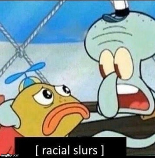 image tagged in racial slurs | made w/ Imgflip meme maker