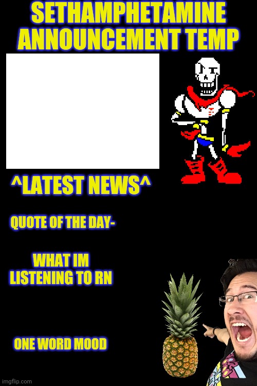 High Quality Sethamphetamine temp dark Blank Meme Template