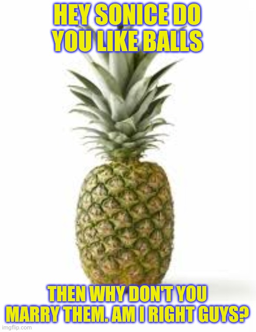 Sethamphetamine announcement temp | HEY SONICE DO YOU LIKE BALLS; THEN WHY DON'T YOU MARRY THEM. AM I RIGHT GUYS? | image tagged in sethamphetamine announcement temp | made w/ Imgflip meme maker