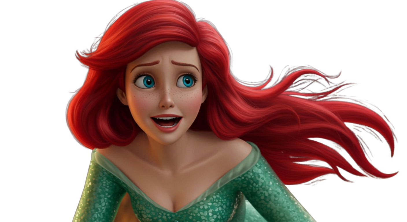 live action ariel Blank Meme Template