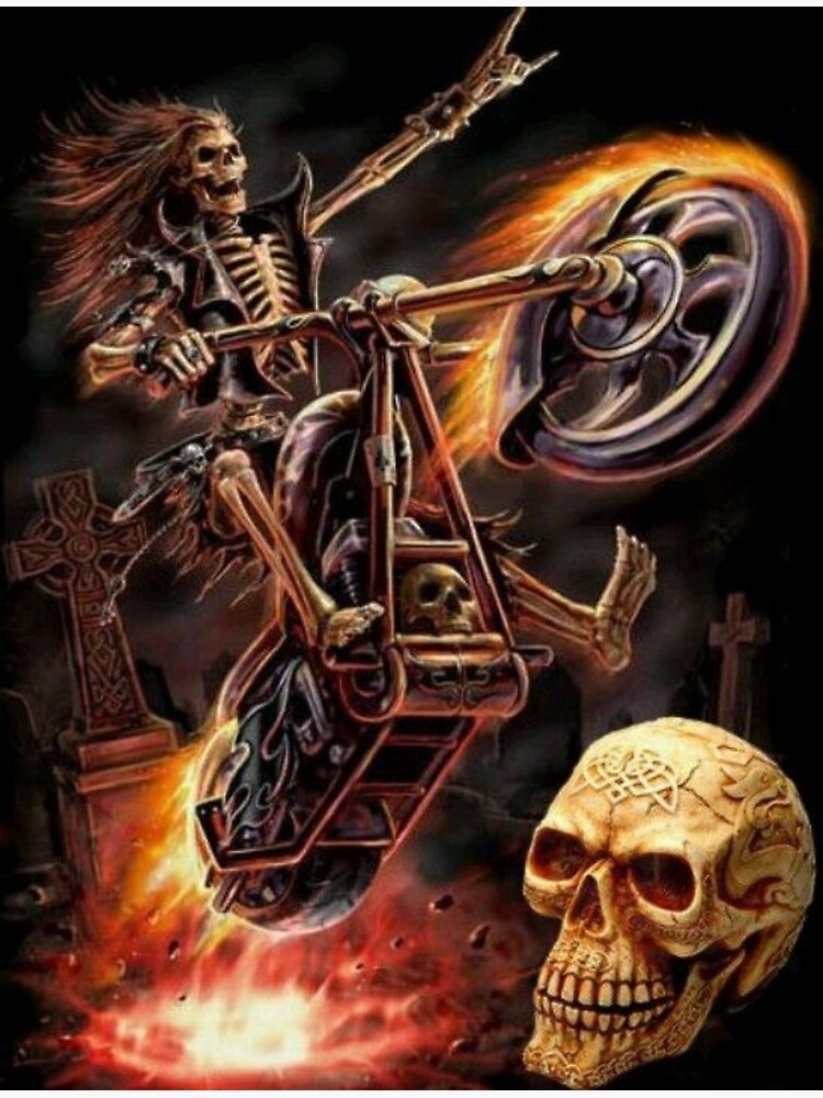 High Quality Skeleton motorcycle Blank Meme Template