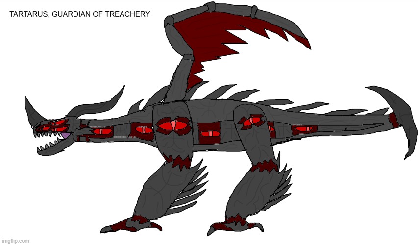 TARTARUS, GUARDIAN OF TREACHERY. THE PERFECT DEMON. (Lore in comments) | made w/ Imgflip meme maker