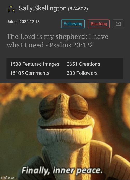 image tagged in finally inner peace | made w/ Imgflip meme maker