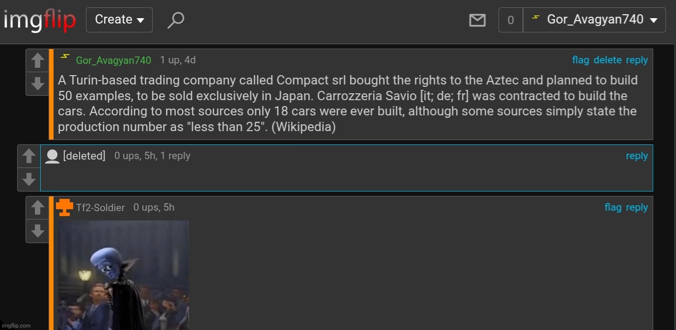 BRUH Why? On Comment On Post Of Italdesign Aztec. One Comment Has Deleted | image tagged in bruh,comments,msmg,shit,bullshit | made w/ Imgflip meme maker