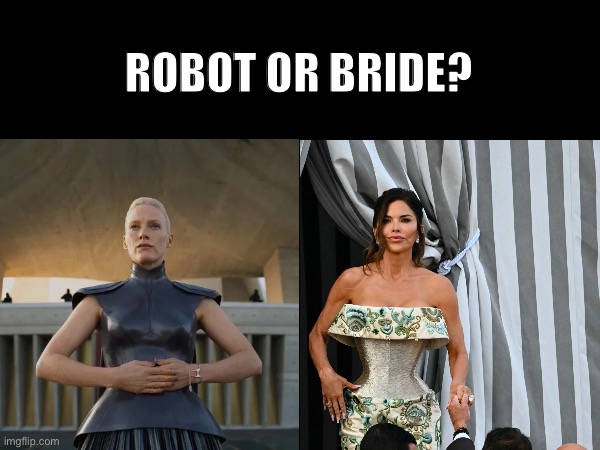 Robot or Bride? | ROBOT OR BRIDE? | image tagged in jeff bezos,foundation,sci-fi | made w/ Imgflip meme maker