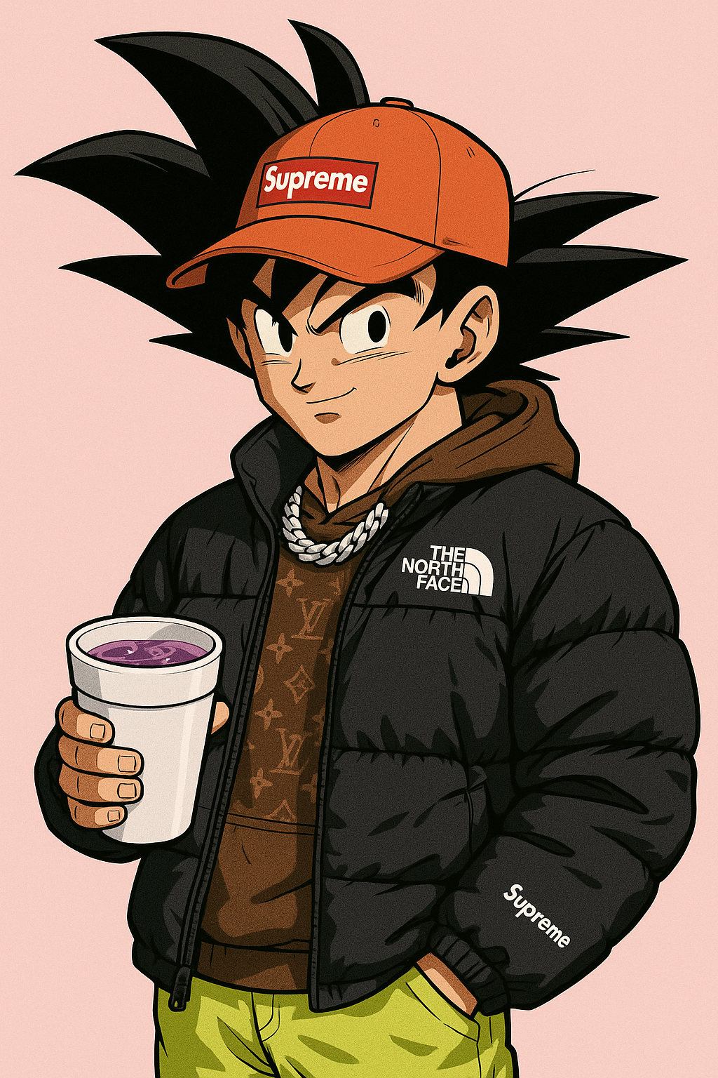Goku drip Blank Meme Template