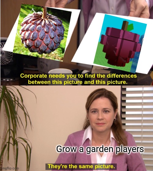 They're The Same Picture | Grow a garden players | image tagged in memes,they're the same picture,roblox | made w/ Imgflip meme maker