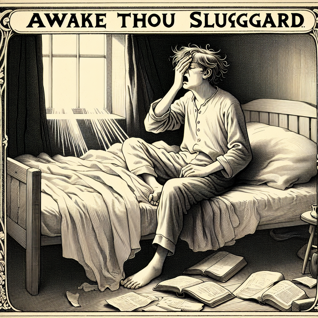 awake thou sluggard Blank Meme Template