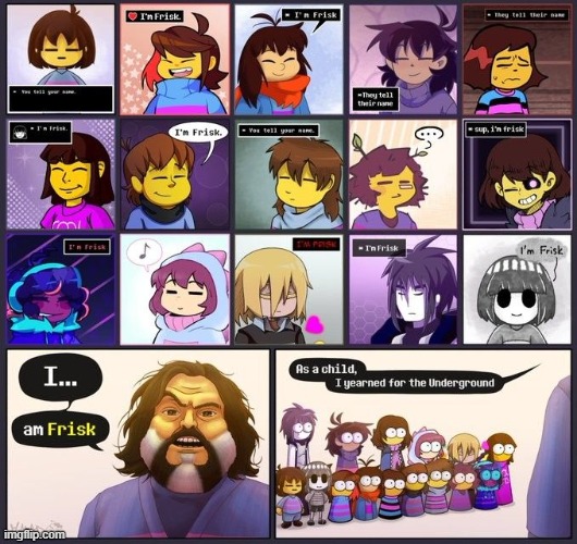 absolute cinema | image tagged in memes,undertale,frisk | made w/ Imgflip meme maker
