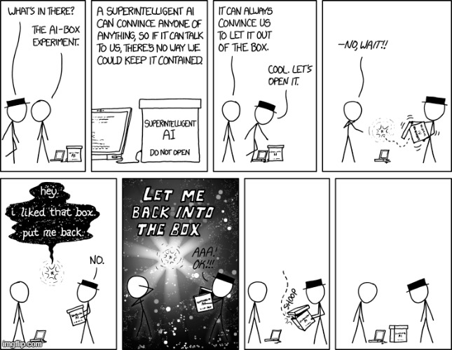 image tagged in ai,experiment,laptop,box,open,uh oh | made w/ Imgflip meme maker