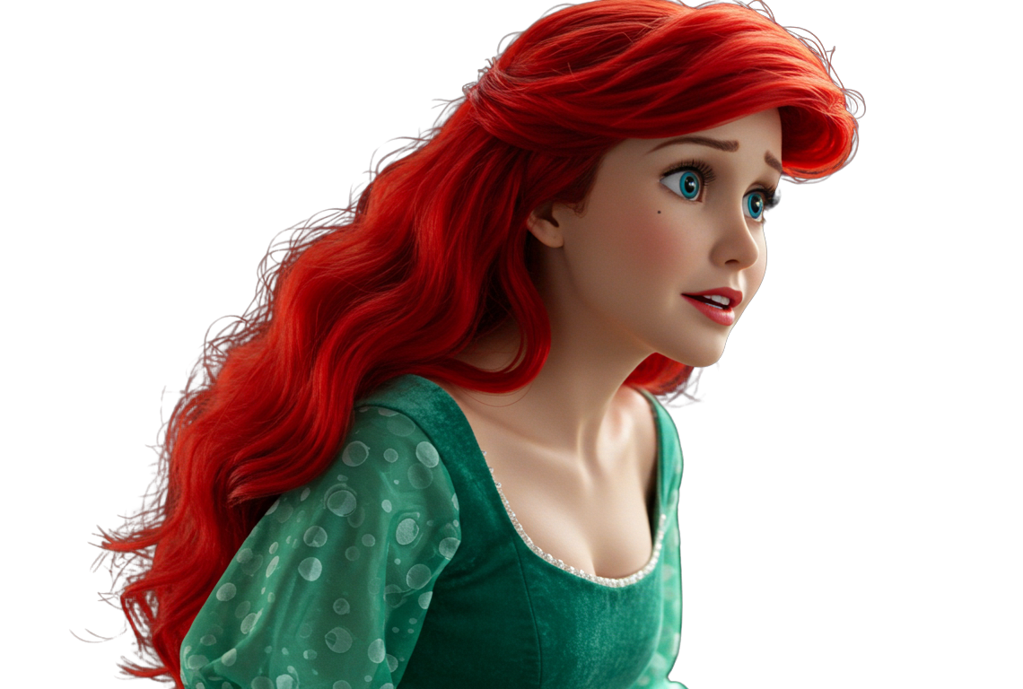 carrie as ariel Blank Meme Template