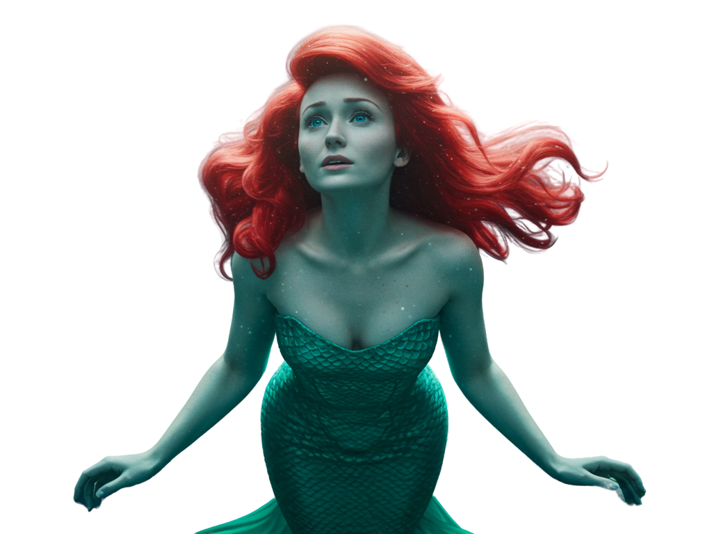 live action ariel 8 Blank Meme Template