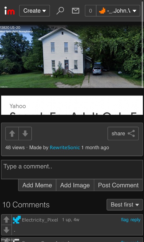 https://imgflip.com/i/9uhrmr (his address) | made w/ Imgflip meme maker