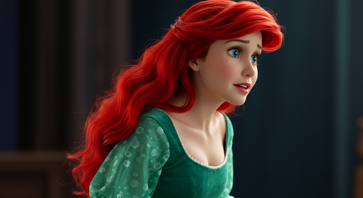 live action ariel Blank Meme Template