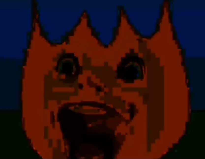 Scary firey face Blank Meme Template