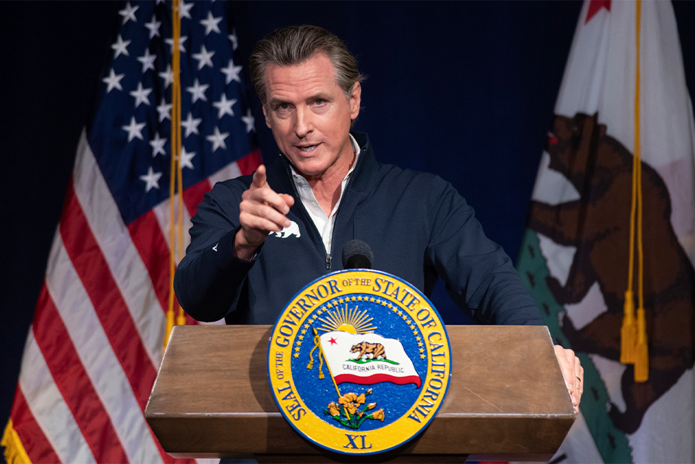 God Bless Newsom 20** Blank Meme Template