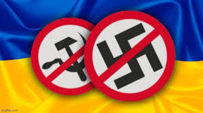 Ukraine banned the Fascist and communists symbols | image tagged in ukraine,communist,fascist,russo-ukrainian war | made w/ Imgflip meme maker
