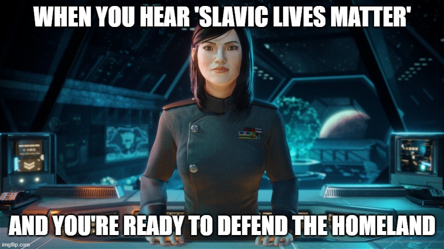 Terran Alliance | WHEN YOU HEAR 'SLAVIC LIVES MATTER'; AND YOU'RE READY TO DEFEND THE HOMELAND | image tagged in terran alliance,slavic lives matter,slavic starcraft | made w/ Imgflip meme maker