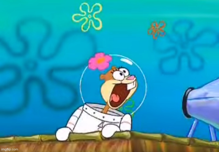 Excited Sandy | image tagged in excited sandy | made w/ Imgflip meme maker