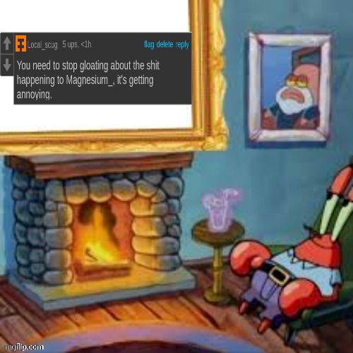 Thank god this very meme is fake | image tagged in mr krabs frame | made w/ Imgflip meme maker