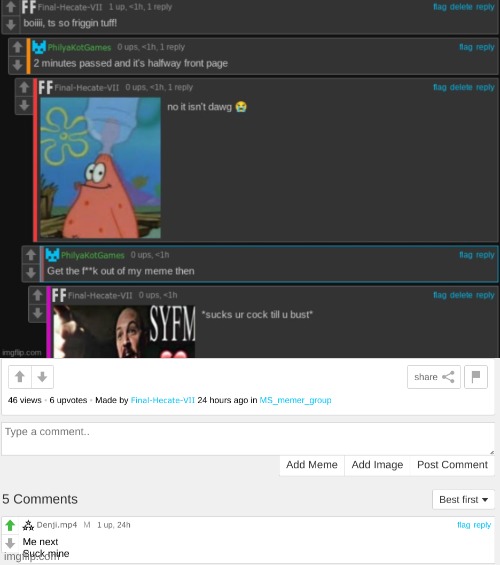 sucky sucky | image tagged in cock | made w/ Imgflip meme maker