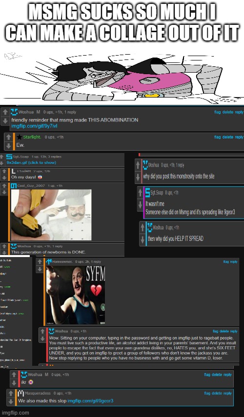 le mettaton of topic | MSMG SUCKS SO MUCH I CAN MAKE A COLLAGE OUT OF IT | made w/ Imgflip meme maker