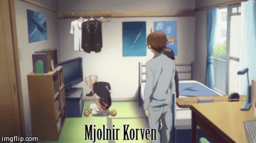 Dekomori | image tagged in gifs,anime | made w/ Imgflip video-to-gif maker