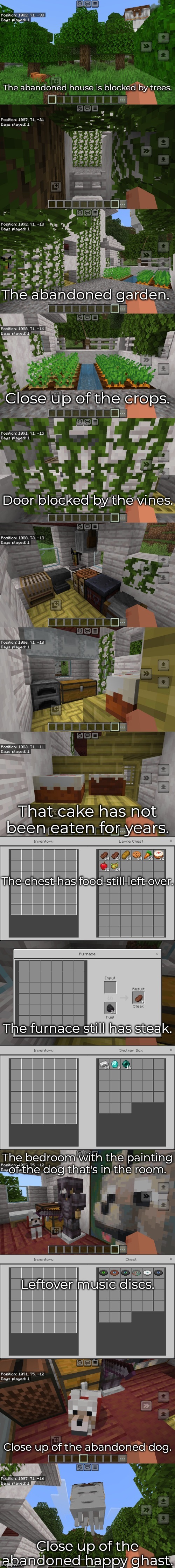 I made an abandoned house in Minecraft. | made w/ Imgflip meme maker