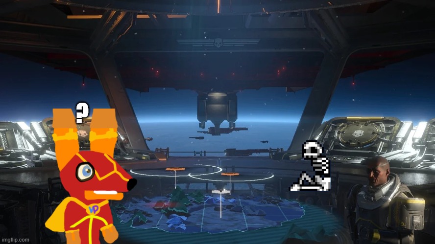Inside a Super Destroyer | ? | image tagged in inside a super destroyer | made w/ Imgflip meme maker