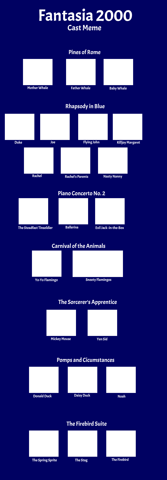 Fantasia 2000 cast meme Blank Meme Template