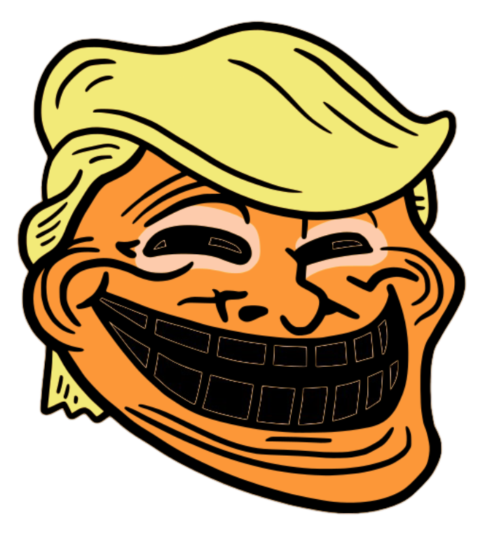 Donald Trump - Orange Troll Face Blank Meme Template