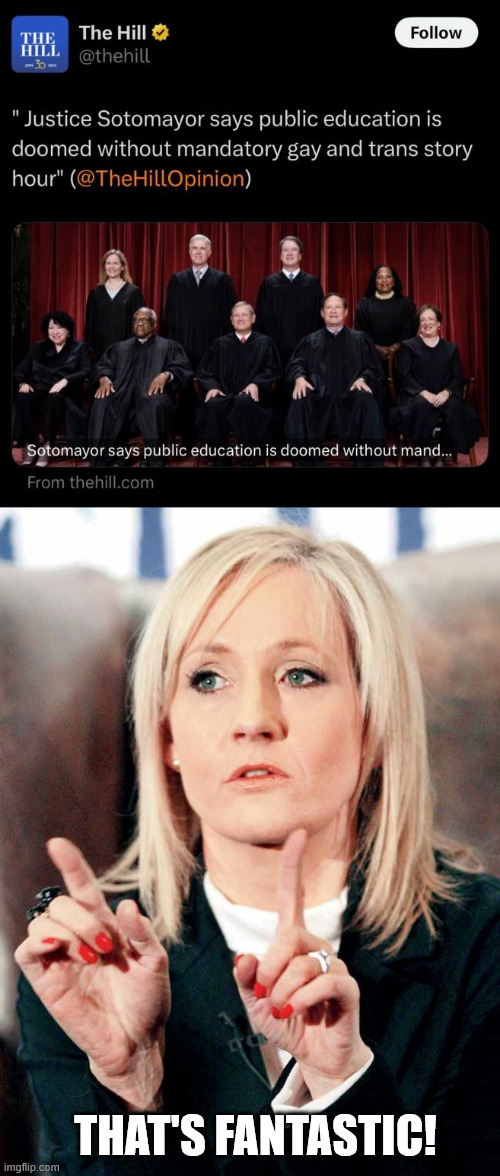 That's fantastic! | THAT'S FANTASTIC! | image tagged in j k rowling,that is fantastic | made w/ Imgflip meme maker