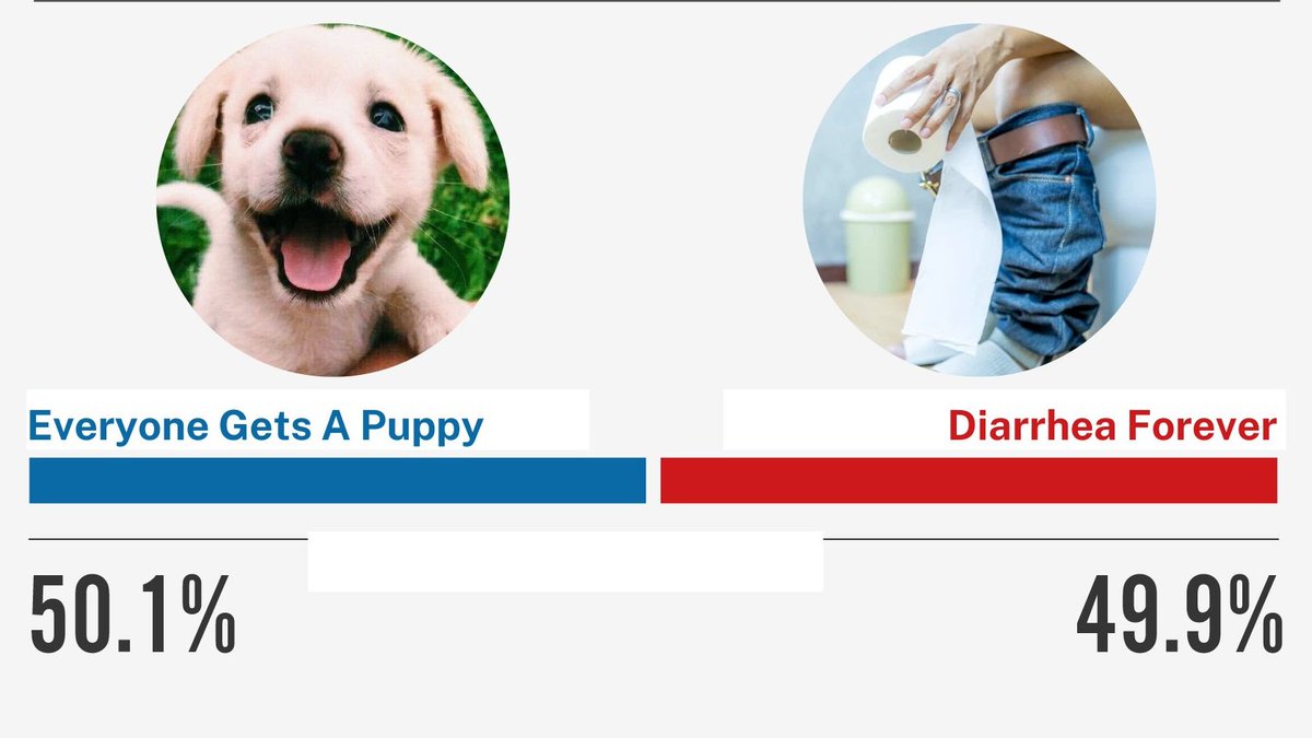 Everyone gets a puppy vs diarrhea forever Blank Meme Template