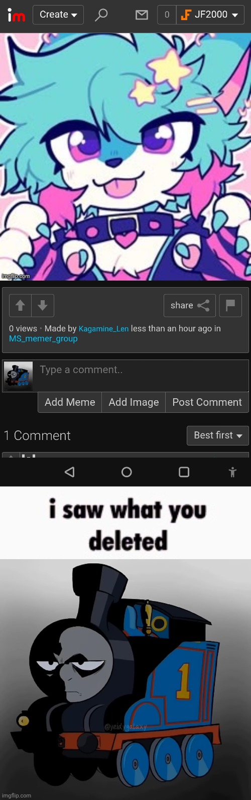 image tagged in i saw what you deleted | made w/ Imgflip meme maker