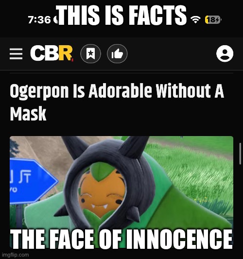 Title | THIS IS FACTS; THE FACE OF INNOCENCE | made w/ Imgflip meme maker
