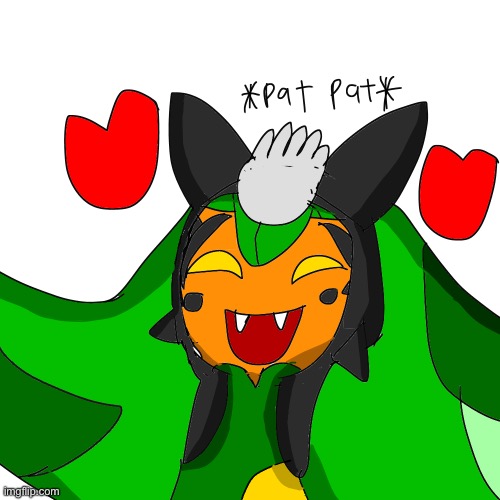 Happy Ogerpon | image tagged in heya kid is juis snas de topic | made w/ Imgflip meme maker