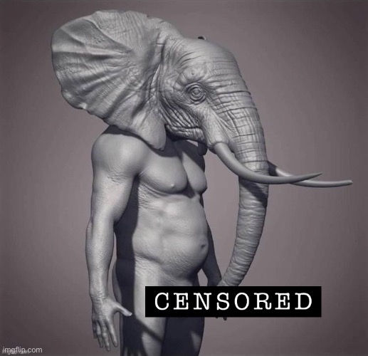 Elephant sucking own dick censored | image tagged in elephant sucking own dick censored | made w/ Imgflip meme maker