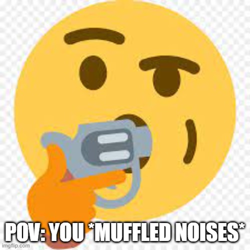 *Muffled noises* | POV: YOU *MUFFLED NOISES* | image tagged in kms | made w/ Imgflip meme maker