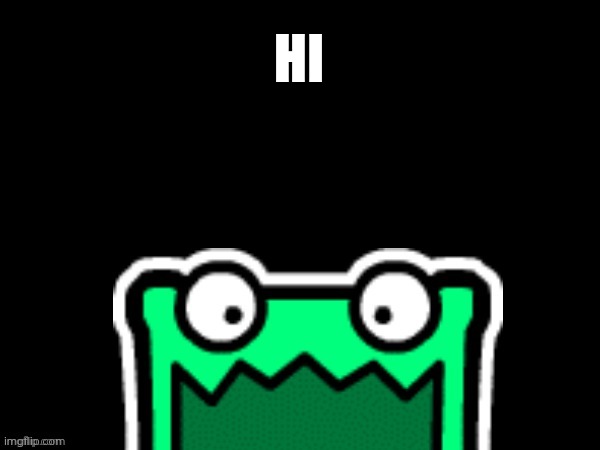 Hi | HI | image tagged in black square with a mulpan | made w/ Imgflip meme maker