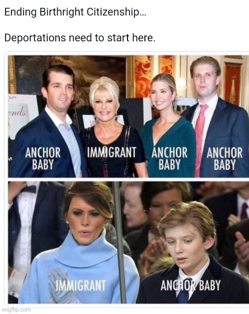 anchor babies | image tagged in trump,anchor babies | made w/ Imgflip meme maker
