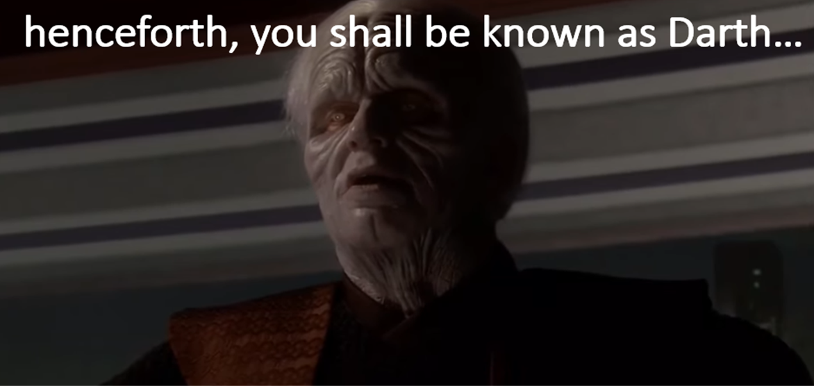 henceforth, you shall be known as Darth Blank Meme Template