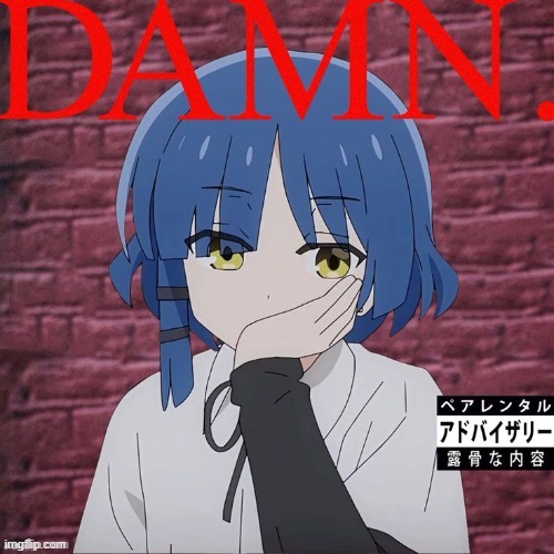 image tagged in bocchi,damn,anime,album | made w/ Imgflip meme maker