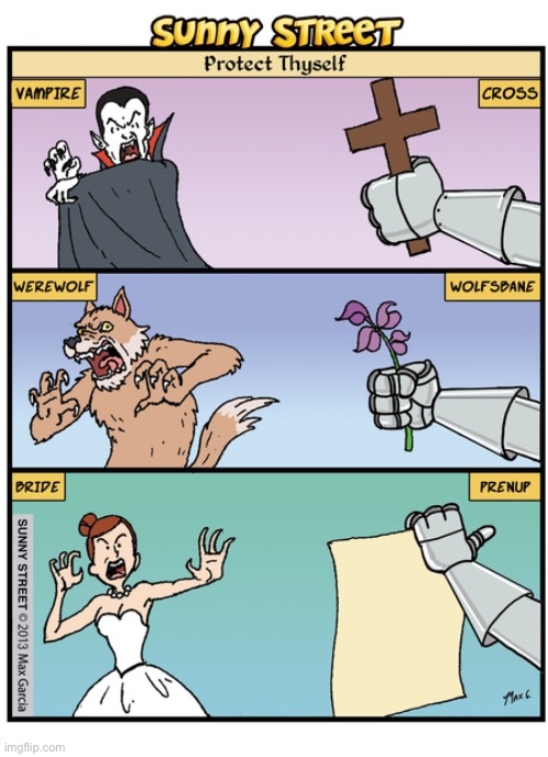The bane(s) of their existence(s)… | image tagged in comics,sunny street,repellants | made w/ Imgflip meme maker