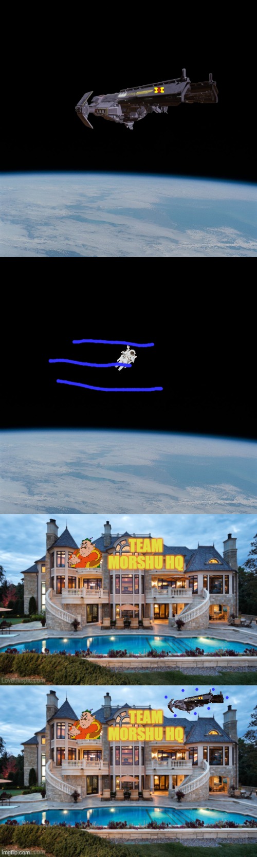 FTL JUMP | image tagged in astronaut,team morshu hq | made w/ Imgflip meme maker