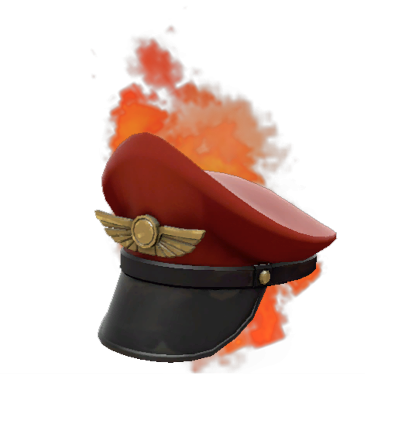 Team Captain (Burning Flames) Blank Meme Template