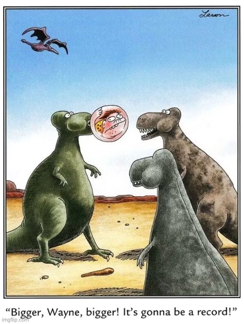 The Far Side | image tagged in comics,the far side,caveman bubblegum | made w/ Imgflip meme maker